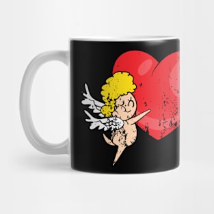 Retro Vintage Grunge Valentine's Day Cupid Mug